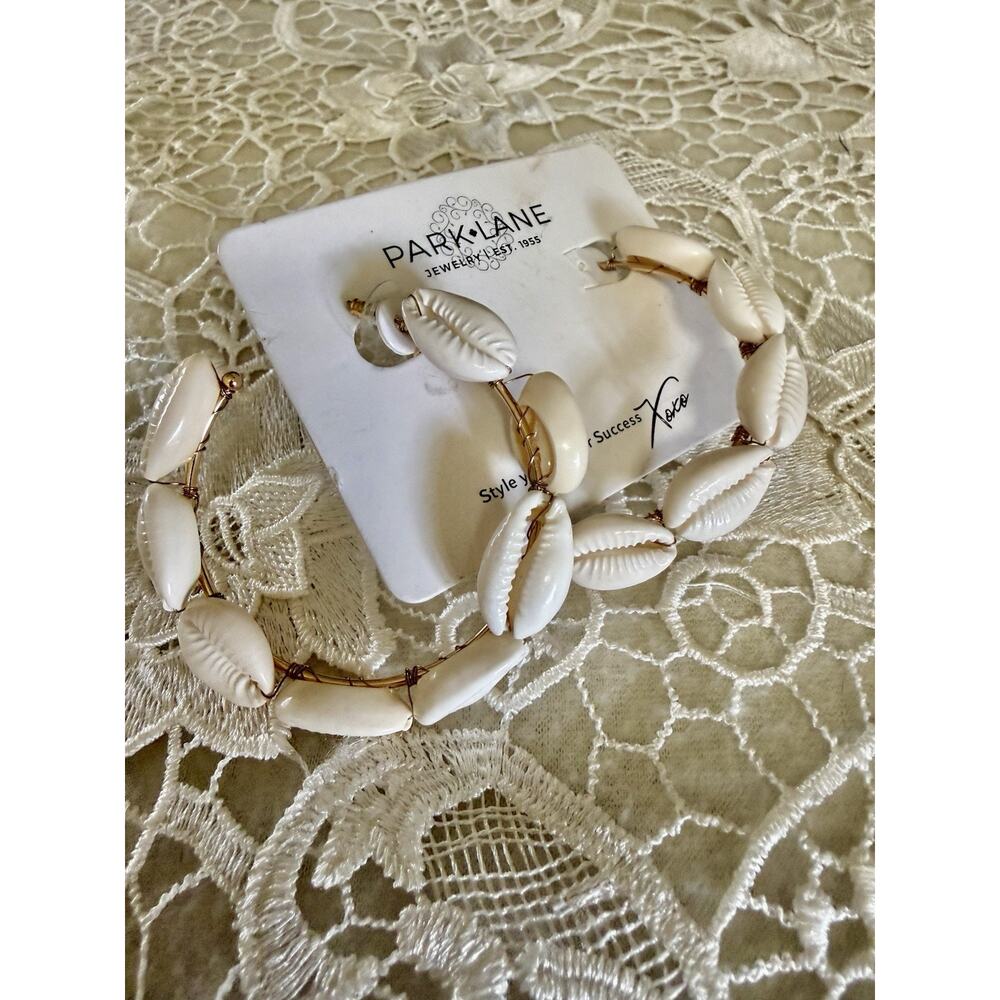 Park Lane Lucia Earrings Seashell Hoops Perfect For Summer N. E. W.